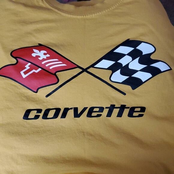 VINTAGE WOMENS CORVETTE CROP LS TOP - Picture 2 of 6
